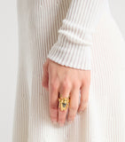 Balmain gold-tone insect ring - British product