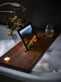 Natural bath tray tablet slot candle holder 70cm (British brand)