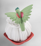 Lladró Utopical wireless lamp porcelain hummingbird design (British brand)