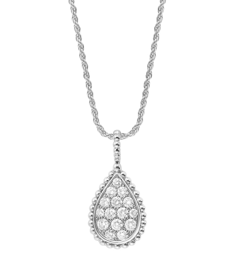 Boucheron Serpent Bohème white gold diamond pendant - British product