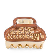 Harrods Alexandre de Paris Gold-Plated Crystal-Embellished Claw Hair Clip 3cm- Buy online at McGrocer