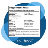 Nutripact 8 in 1 magnesium complex 60 vegan capsules (British brand)