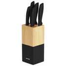 Salter 5 piece knife block set black (British brand)