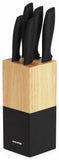Salter 5 piece knife block set black (British brand)