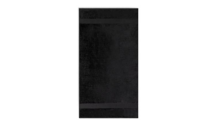 Habitat cotton supersoft black towel bale 4 piece, UK version