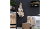 Argos Habitat Horizontal Stripe Mustard Bath and Hand Towel Set 4 Piece- Buy online at McGrocer