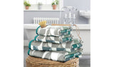 Argos Habitat Geo Shape Blue & Grey Towel Bale 4 Piece- Buy online at McGrocer