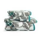 Habitat Geo Shape blue and grey towel bale 4 piece, UK version