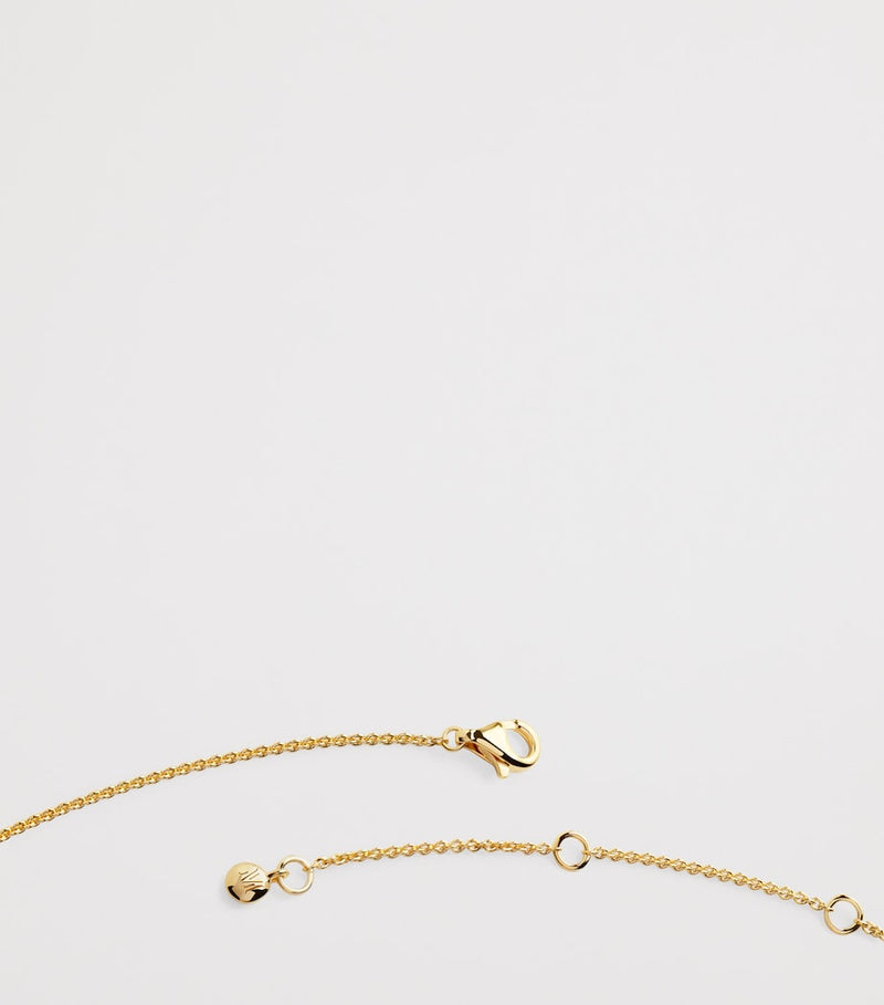 Monica Vinader gold vermeil Nura wrap necklace, UK version