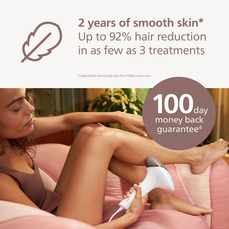 Philips Lumea Series 8000 IPL hair removal device, imported from the UK
