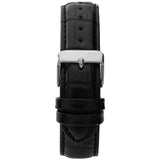 Limit men's watch black faux leather strap 38mm - British product