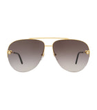 Timeless Gold-Tone Sunglasses with Recycled Acetate Frame