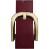 Limit ladies gold-tone burgundy faux leather watch - British product