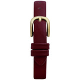 Limit ladies gold-tone burgundy faux leather watch - British product