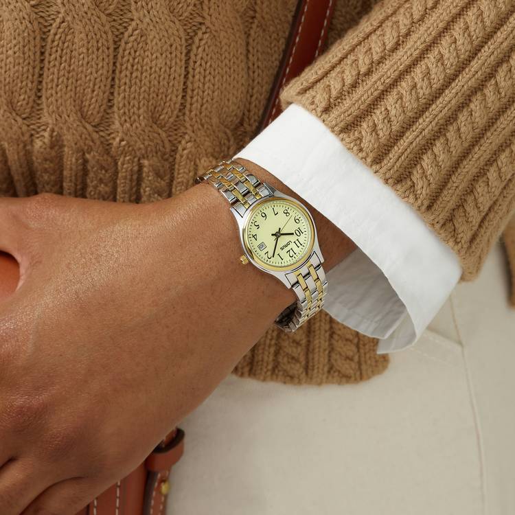 Lorus ladies two tone watch with luminous dial, imported from the UK