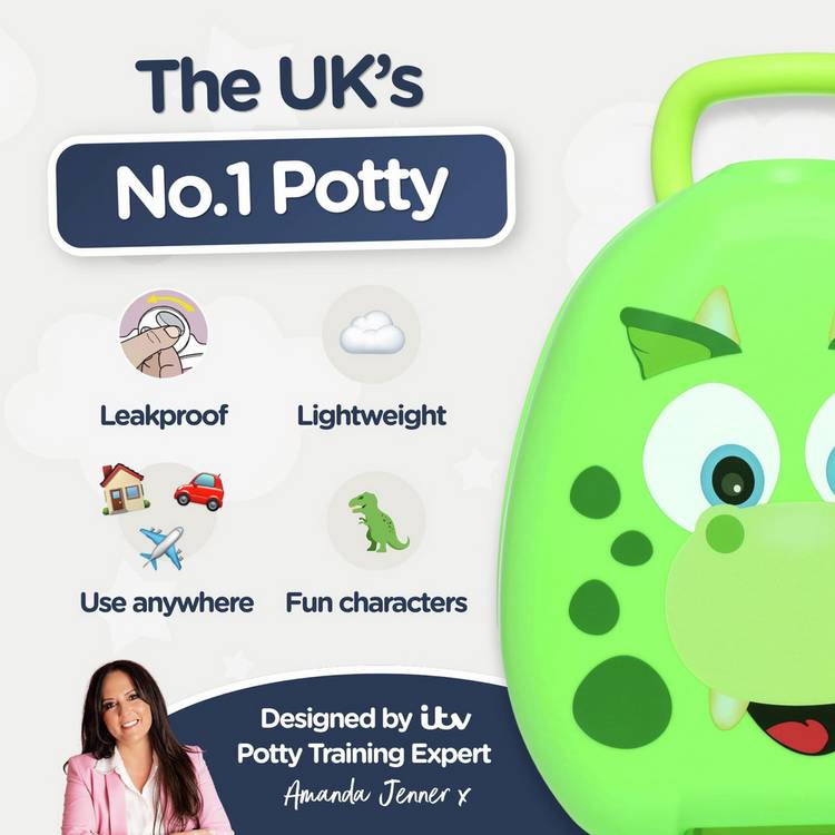 My Carry Potty dinosaur travel potty - British product