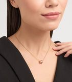 Bvlgari B.zero1 rose gold diamond pendant necklace (British brand)