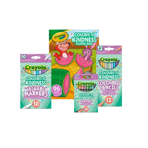 Crayola Colours of Kindness Bundle with colouring book and art supplies - British product