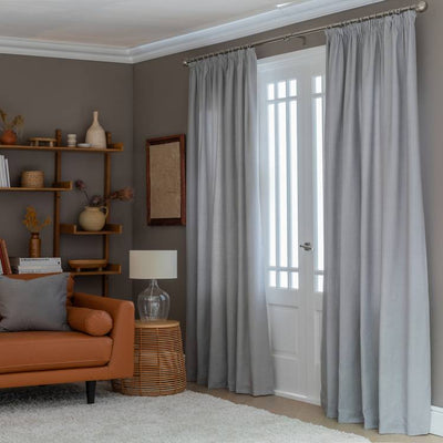 Argos Habitat Herringbone Grey Fully Lined Pencil Pleat Curtains 168x183cm- Buy online at McGrocer