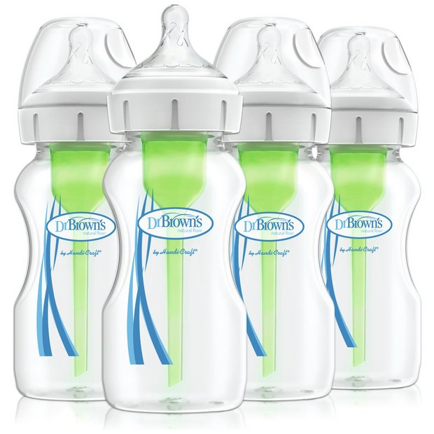 Dr Brown's Anti-colic Bottles 270ml 4 Pack - British product