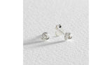 Revere sterling silver triple knot stud earrings (British brand)