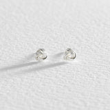 Revere sterling silver triple knot stud earrings (British brand)
