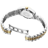Jacques du Manoir ladies watch mother-of-pearl dial zirconia stones, imported from the UK