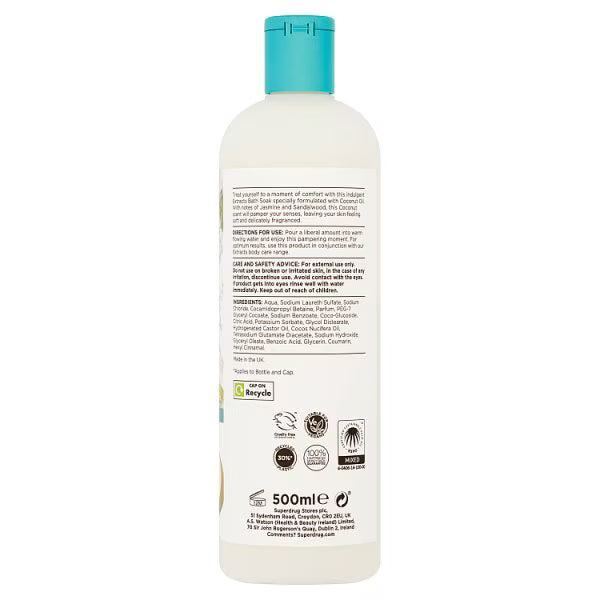Superdrug Extracts Coconut Bath Soak 500ml (British brand)