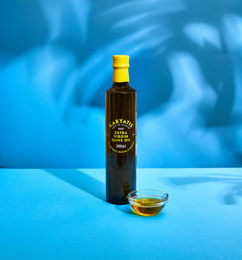 Karyatis extra virgin olive oil 500ml, imported from the UK