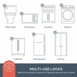 Dreambaby Twist N Lock multi-purpose safety latch 6 pack (British brand)