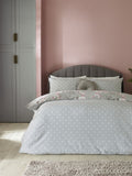 Catherine Lansfield Floral Duvet Cover Set Grey Canterbury - British product