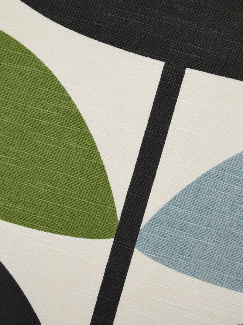 Orla Kiely duck egg cotton cushion 45cm, imported from the UK