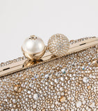 Jimmy Choo Cloud clutch bag with crystal clasp, imported from the UK