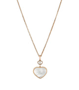 Harrods Chopard Happy Hearts Rose Gold and Diamond Pendant- Buy online at McGrocer