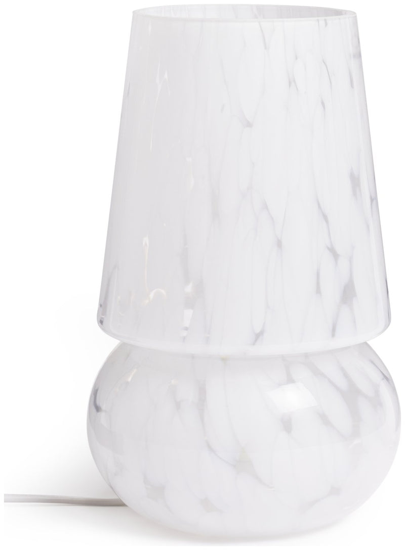 Habitat Rahnn Confetti glass table lamp white, UK version