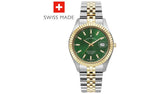 Argos Jacques du Manoir Unisex Green Dial Two Tone Bracelet Watch- Buy online at McGrocer