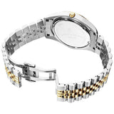Jacques du Manoir watch green dial two-tone bracelet 40mm (British brand)