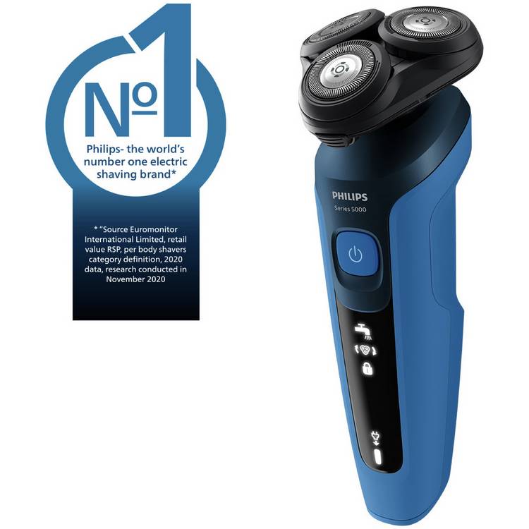 Philips Series 5000 wet & dry electric shaver, UK version