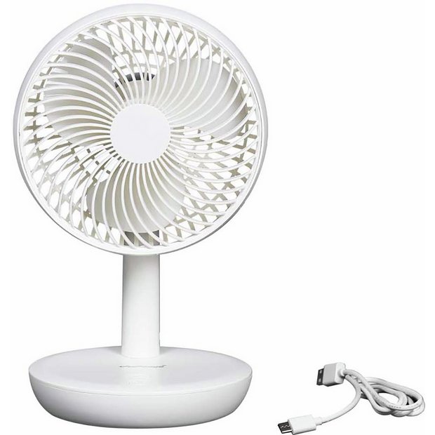 Challenge White Desk Fan 6 Inch - British product