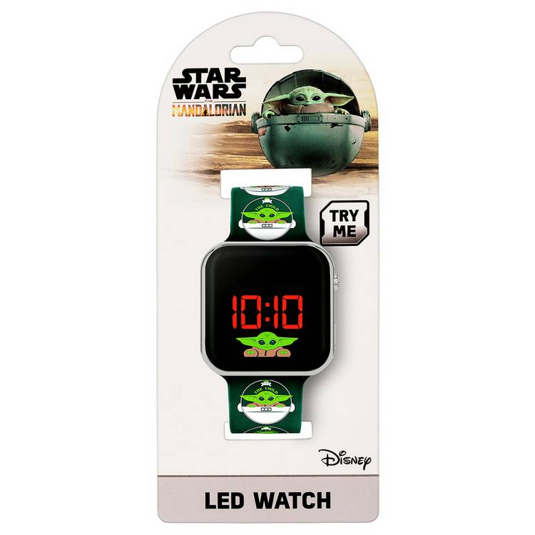 Disney Star Wars Mandalorian watch with Baby Yoda dial, UK version