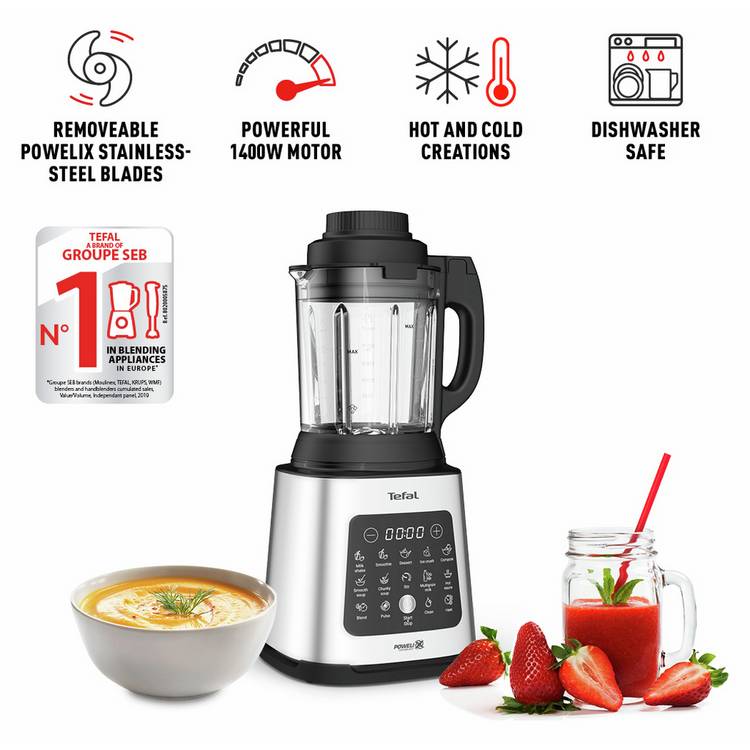Tefal PerfectMix Cook blender soup maker 2L (British brand)