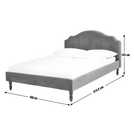 Habitat kingsize velvet bed frame in orange, UK version