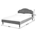 Habitat kingsize velvet bed frame in orange, UK version