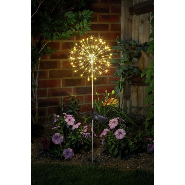 Argos Home warm white solar stake light for garden - British product