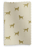 Emily Bond roller blinds Gold Marley Labrador print, imported from the UK