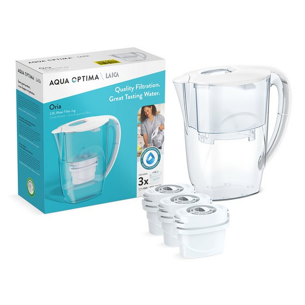Aqua Optima Oria water filter jug 2.8 litre - British product