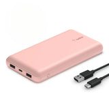 Argos Belkin 15W 20000mAh Portable Power Bank - Rose Gold- Buy online at McGrocer