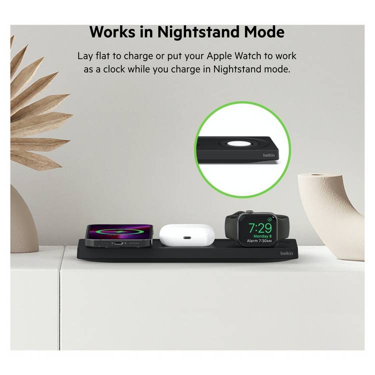 Belkin 3-in-1 MagSafe wireless charger 15W, UK version