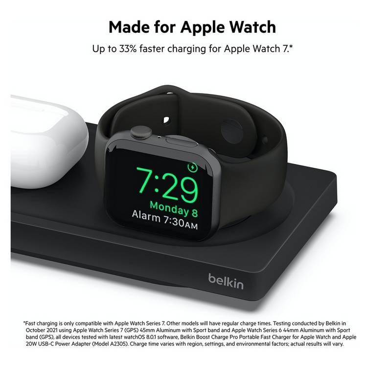 Belkin 3-in-1 MagSafe wireless charger 15W, UK version