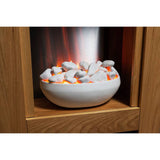 Adam Monet electric fire suite oak H73cm W60cm D20cm (British brand)